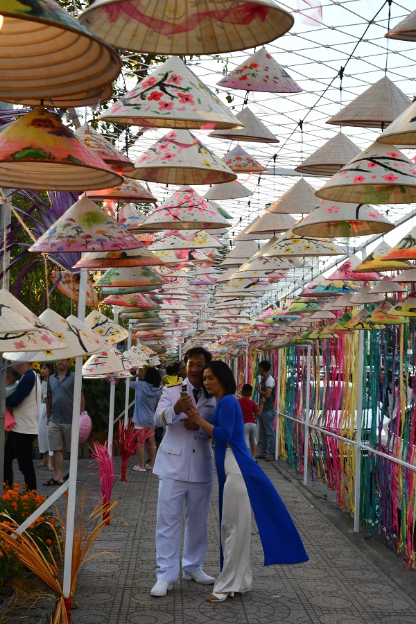 Phố Nón tại Hội Hoa Xuân- Công viên Yến Phi, TP. Nha Trang