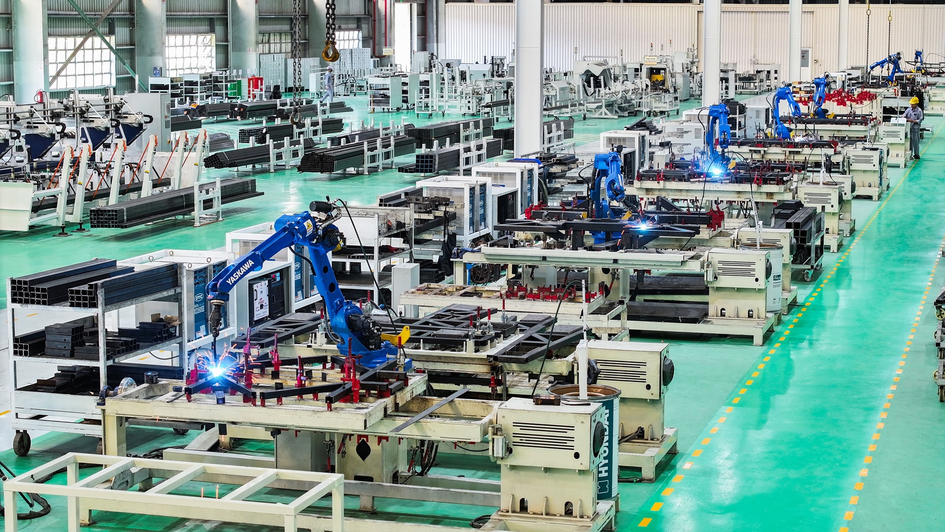 Dây chuyền hàn Robot