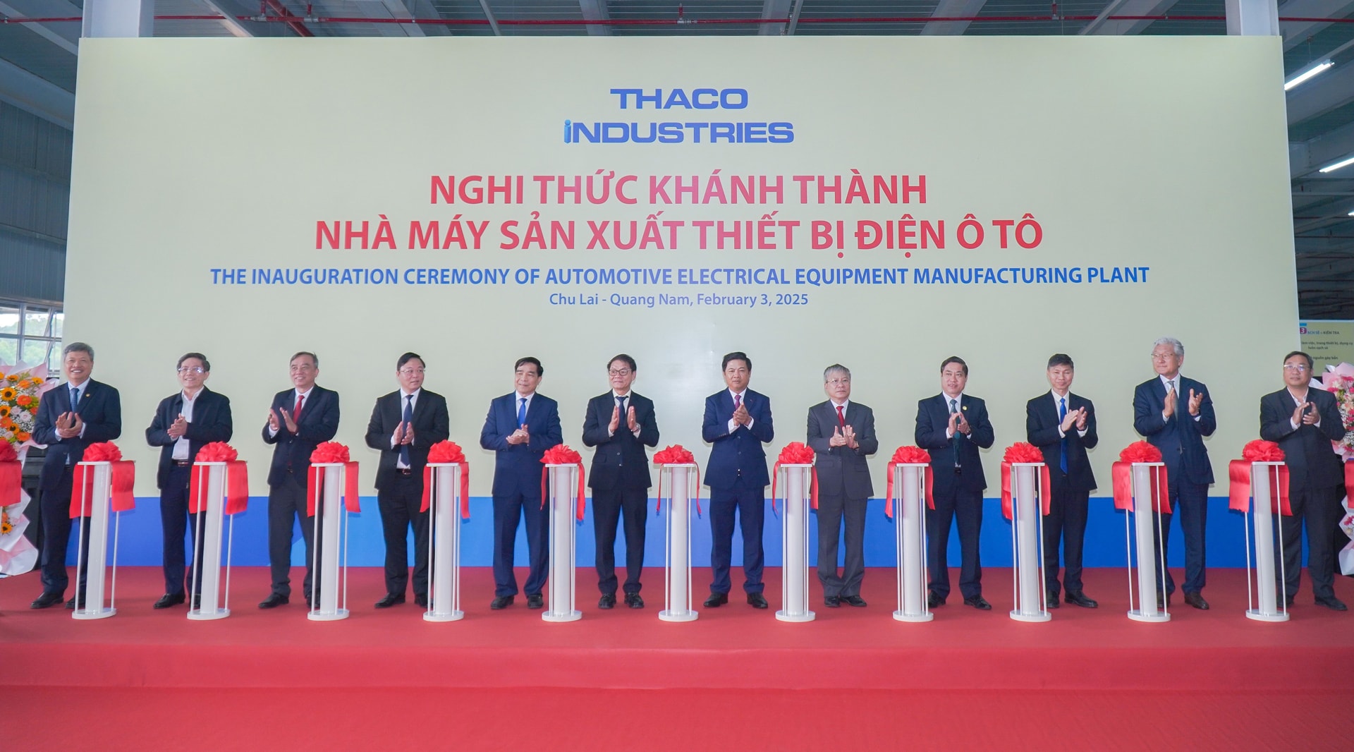 Nghi thức khánh thành Nhà máy Sản xuất Thiết bị điện ô tô