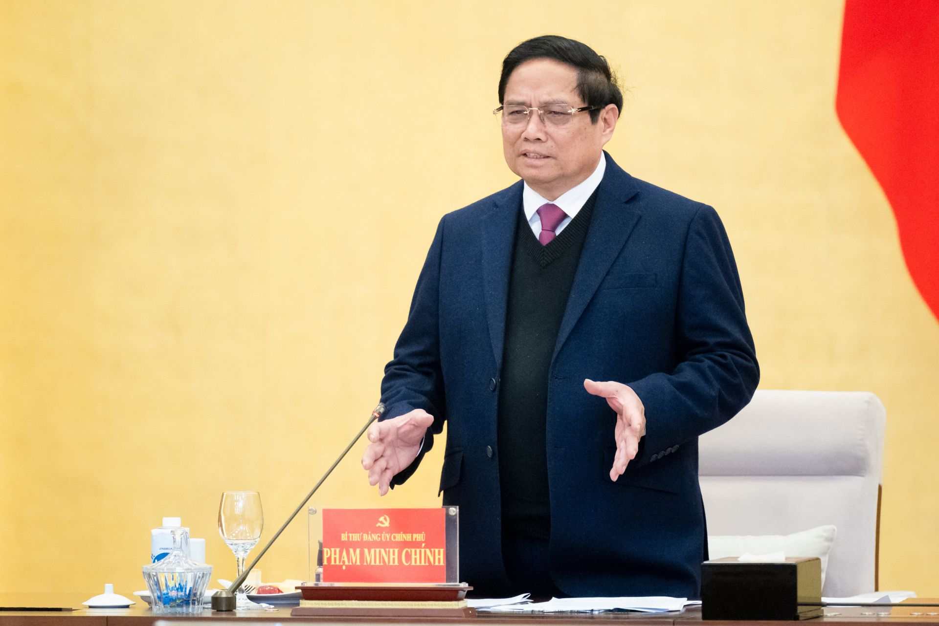 Bí thư Đảng ủy Chính phủ, Thủ tướng Chính phủ Phạm Minh Chính. Ảnh quochoi.vn.