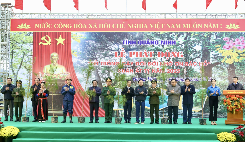 Phó Thủ tướng Trần Hồng Hà tham gia phát động Tết trồng cây tại thành phố Uông Bí