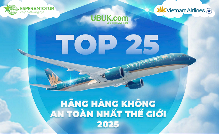 Airline Ratings: Vietnam Airlines vào TOP 25 hãng hàng không tốt nhất thế giới
