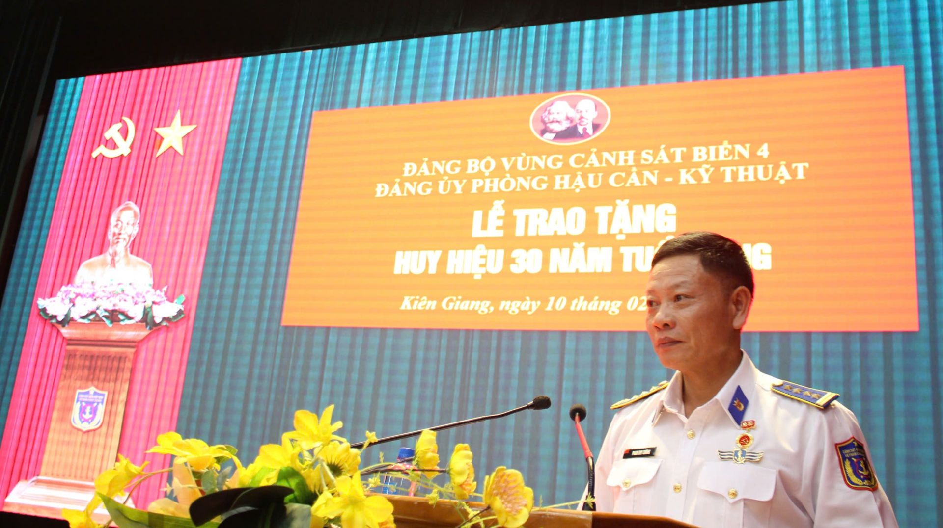 Đồng chí Phan Duy Cường phát biểu tại buổi Lễ