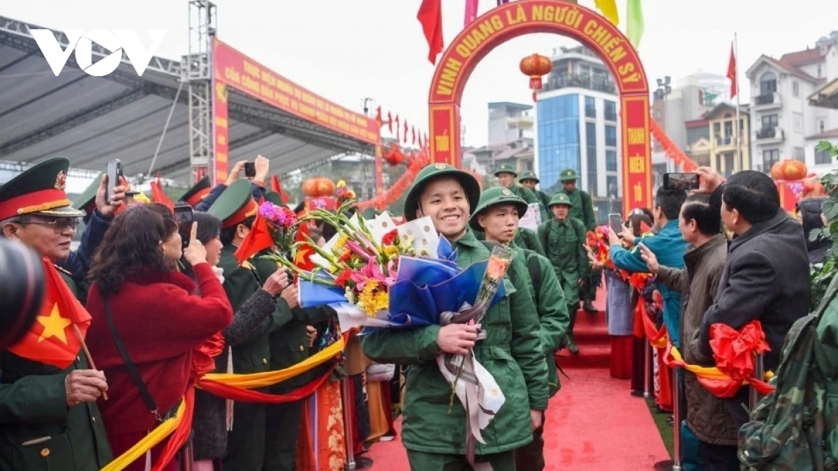 Lên đường nhập ngũ bảo vệ Tổ quốc là niềm tự hào, vinh dự của mỗi công dân