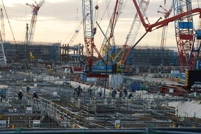 Nhiều doanh nghiệp trong và ngoài nước của Nhật Bản đã triển khai xây dựng các cơ sở sản xuất chất bán dẫn quy mô lớn (Ảnh: Jiji Press)