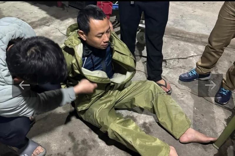 Huy bị bắt khi đang trên đường lẩn trốn.