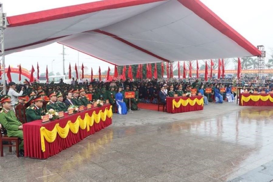 Hà Tĩnh: 1.568 tân binh nô nức lên đường nhập ngũ