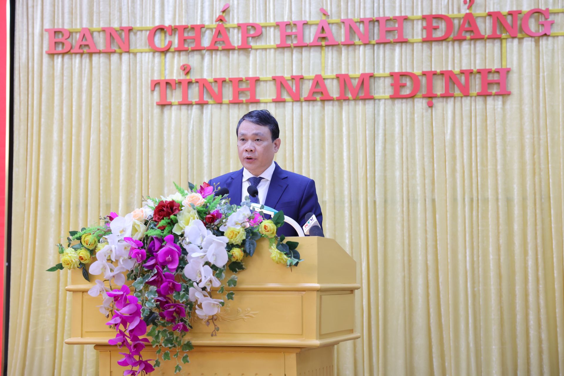 Bí thư Tỉnh ủy Đặng Khánh Toàn phát biểu