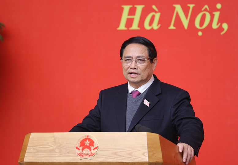 Thủ tướng Phạm Minh Chính phát biểu giao nhiệm vụ cho một số thành viên Chính phủ nhiệm kỳ 2021-2026 - Ảnh: VGP/Nhật Bắc. Thủ tướng Phạm Minh Chính phát biểu giao nhiệm vụ cho một số thành viên Chính phủ nhiệm kỳ 2021-2026 - Ảnh: VGP/Nhật Bắc.
