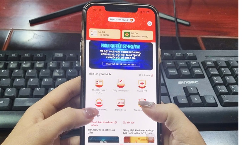 Tích hợp thẻ BHYT trên ứng dụng VNeID.