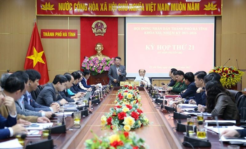 Kỳ họp thứ 21 của HĐND thành phố Hà Tĩnh.
