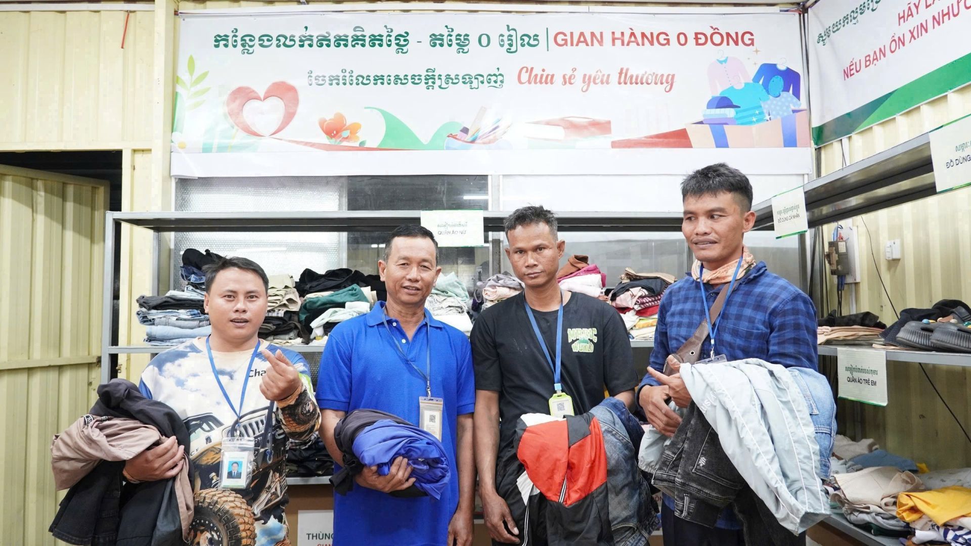 KLH Snuol tổ chức gian hàng 0 đồng “chia sẻ yêu thương”