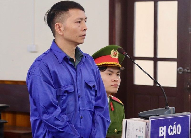 Bị cáo Đỗ Ngọc Xuân tại phiên tòa. Bị cáo Đỗ Ngọc Xuân tại phiên tòa.