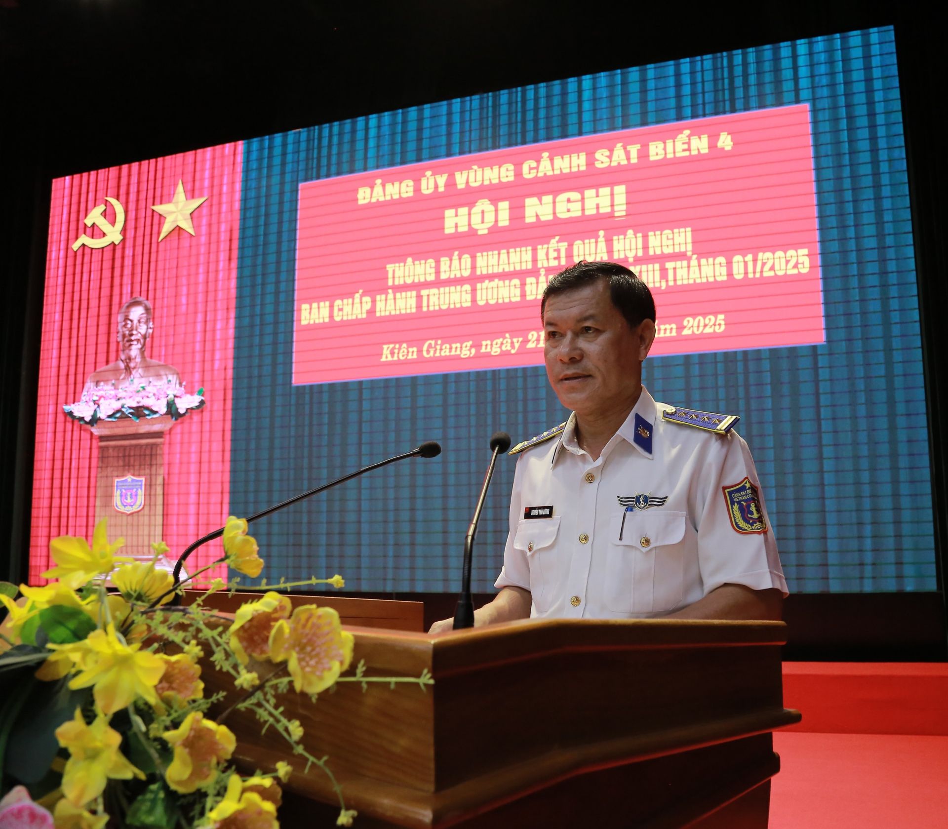 Đảng ủy Vùng Cảnh sát biển 4 quán triệt kết quả Hội nghị BCH Trung ương Đảng khóa XIII, tháng 1/2025