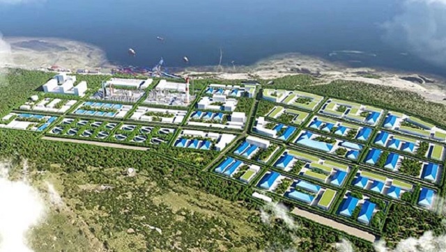 Phối cảnh đồ án quy hoạch chung xây dựng tỷ lệ 1/5.000 Khu công nghiệp Phù Mỹ, nơi tỉnh Bình Định sẽ xây dựng tuyến đường dài hơn 16,3 km. Ảnh: VH