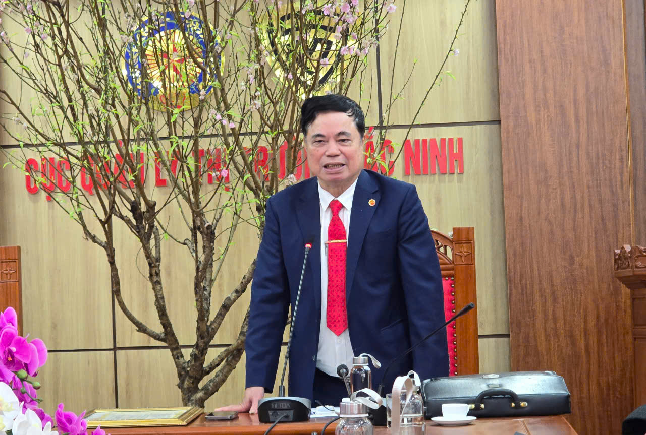 Ông Vũ Mạnh Hải Trưởng Văn phòng đại diện Bắc Ninh phát biểu tại hội nghị.