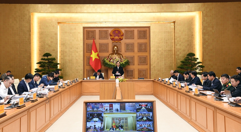 Phó Thủ tướng nhấn mạnh, Đề án điều chỉnh Quy hoạch điện VIII phải có tầm nhìn dài hạn, hiệu quả, bền vững - Ảnh: VGP/Hải Minh