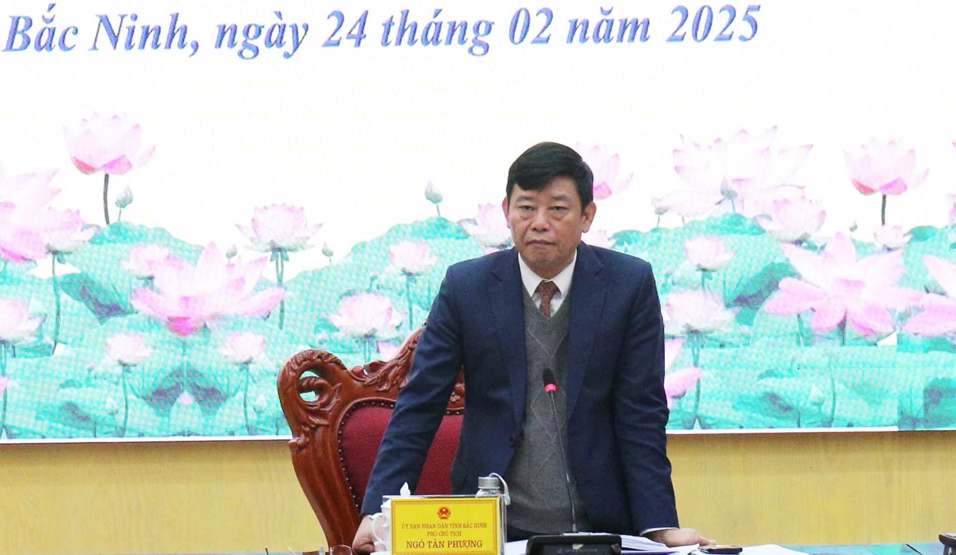 Phó Chủ tịch UBND tỉnh Ngô Tân Phượng kết luận Hội nghị.
