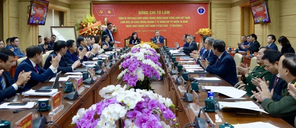 Tổng Bí thư Tô Lâm chủ trì buổi làm việc với Bộ Y tế