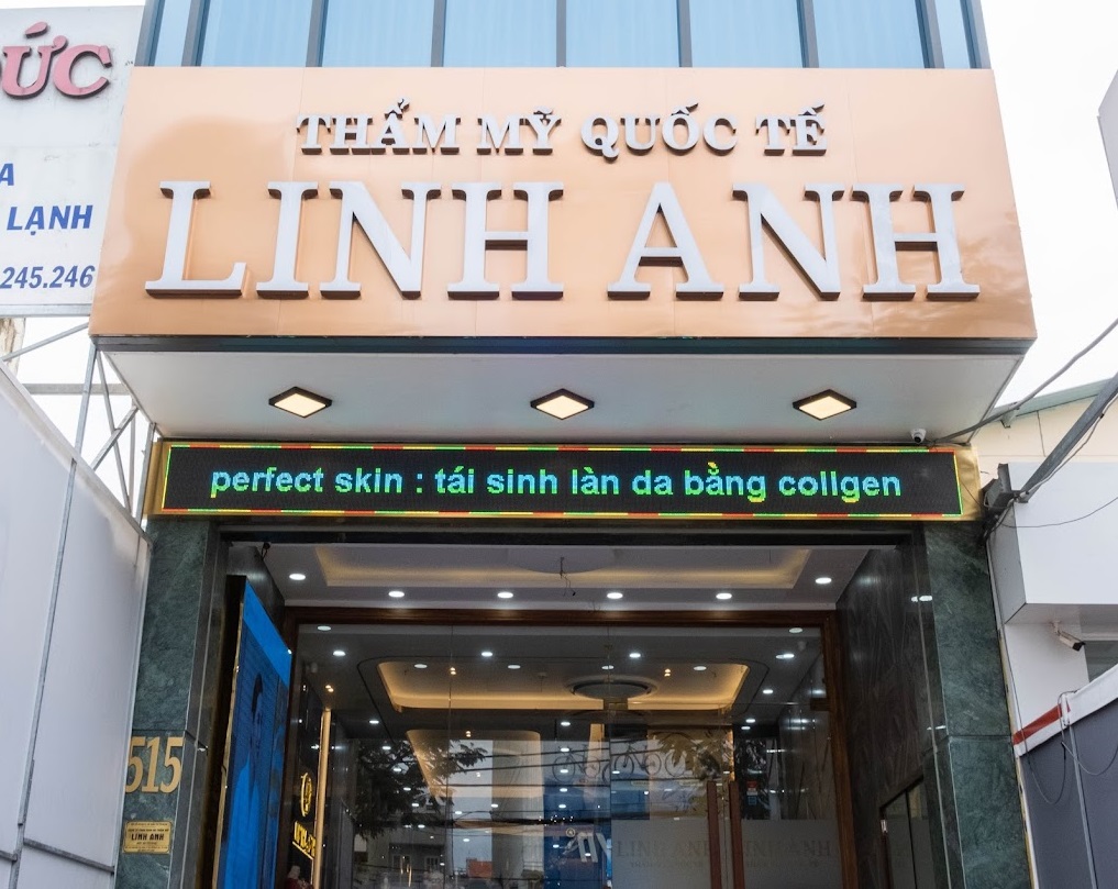 Thẩm mỹ viện Linh Anh Saigon) ở địa chỉ 515 Nguyễn Thị Thập, phường Tân Phong, quận 7, TP. Hồ Chí Minh. Thẩm mỹ viện Linh Anh Saigon) ở địa chỉ 515 Nguyễn Thị Thập, phường Tân Phong, quận 7, TP. Hồ Chí Minh.