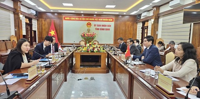 Quang cảnh buổi tiếp và làm việc. Ảnh: Lê Anh. Quang cảnh buổi tiếp và làm việc. Ảnh: Lê Anh.