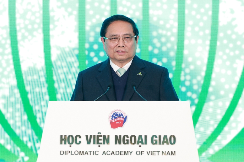 Thủ tướng Phạm Minh Chính phát biểu khai mạc Diễn đàn Tương lai ASEAN lần thứ 2 năm 2025 - Ảnh: VGP/Nhật Bắc Thủ tướng Phạm Minh Chính phát biểu khai mạc Diễn đàn Tương lai ASEAN lần thứ 2 năm 2025 - Ảnh: VGP/Nhật Bắc
