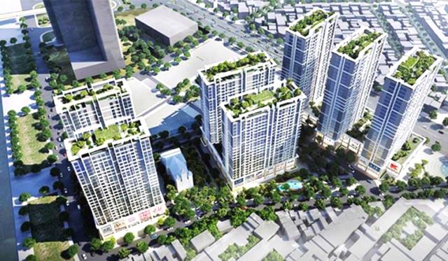 Phối cảnh Dự án Khu đô thị Capital Square 2 thuộc địa bàn phường An Hải Bắc, quận Sơn Trà.