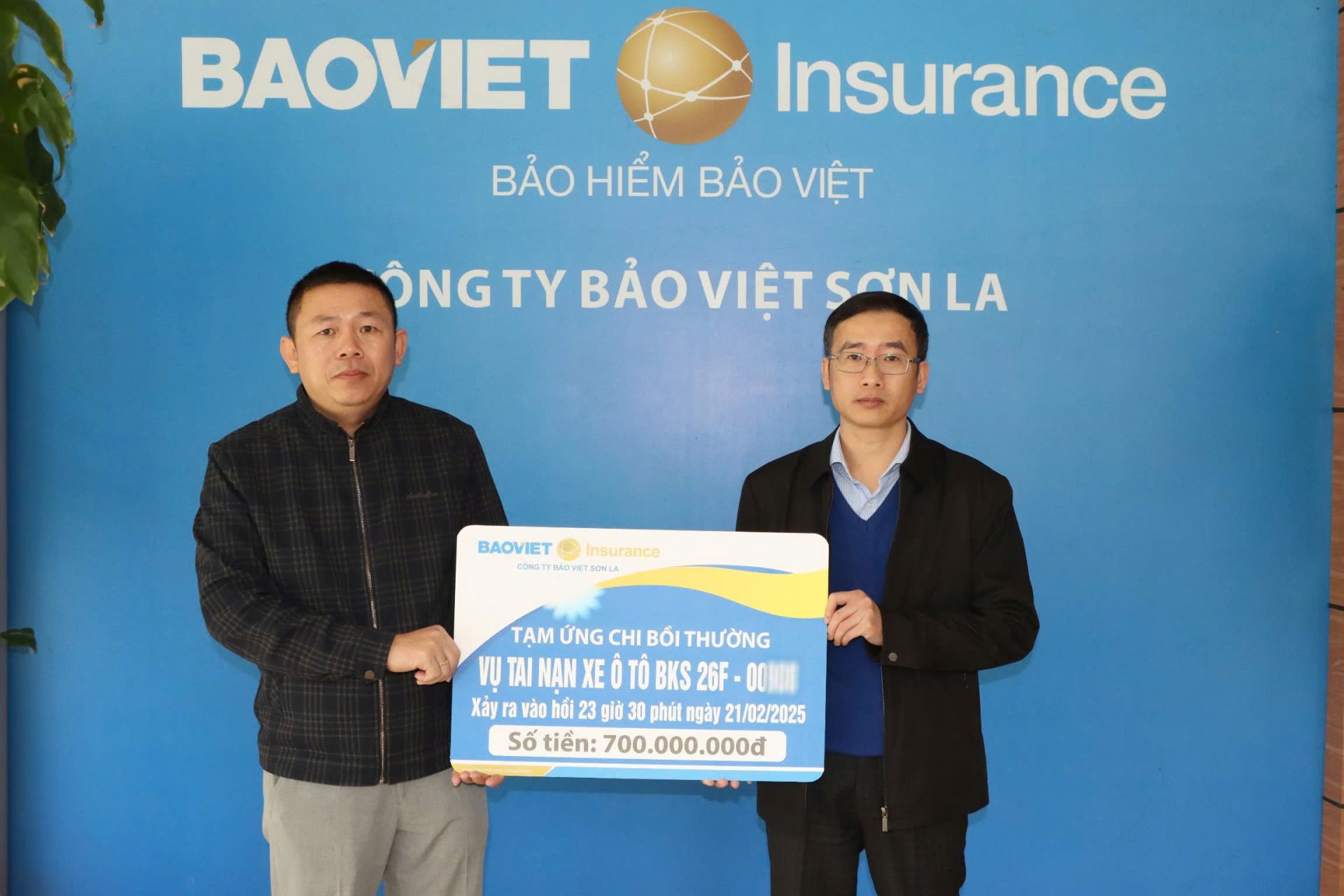 Bảo Việt Sơn La tạm ứng 700 triệu đồng trong vụ tai nạn giao thông nghiêm trọng tại Yên Châu (Sơn La)