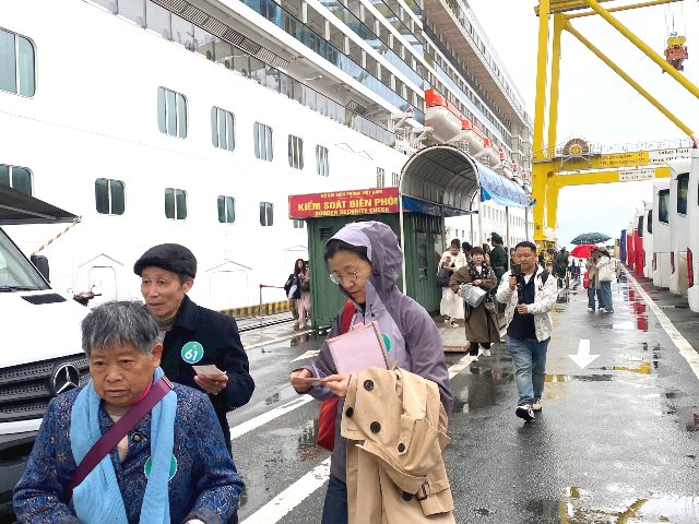 Sau khi cập cảng Tiên Sa, du khách tham gia trải nghiệm 3 chương trình tour khám phá tại TP.Đà Nẵng và TP.Hội An. Ảnh: Sở Du lịch Đà Nẵng