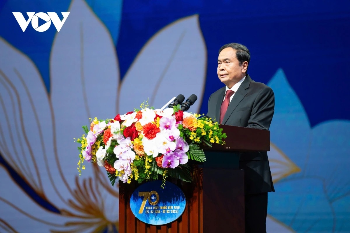 Chủ tịch Quốc hội Trần Thanh Mẫn phát biểu tại buổi lễ Chủ tịch Quốc hội Trần Thanh Mẫn phát biểu tại buổi lễ