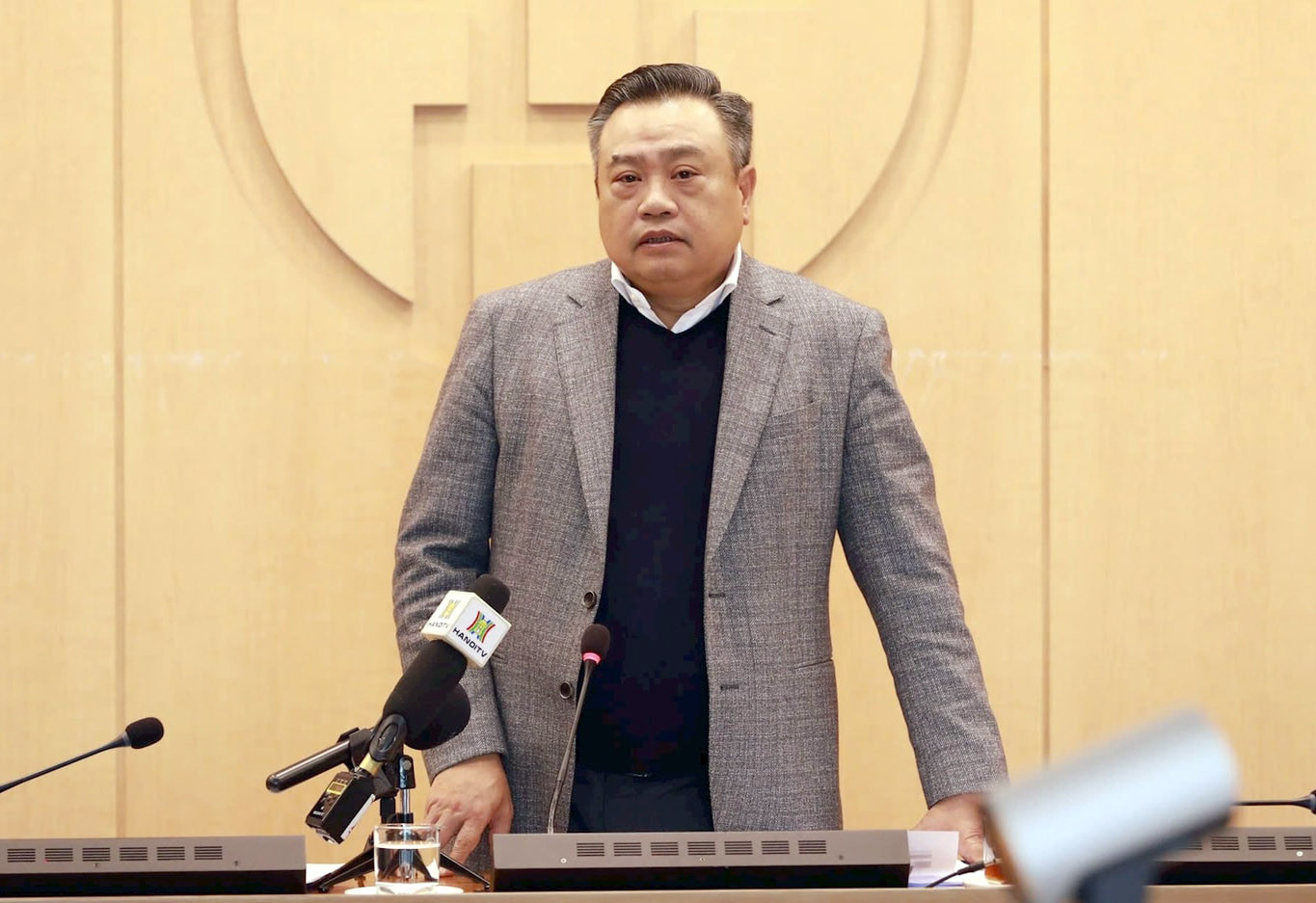 Chủ tịch UBND TP Hà Nội Trần Sỹ Thanh. Ảnh: Trung Sơn