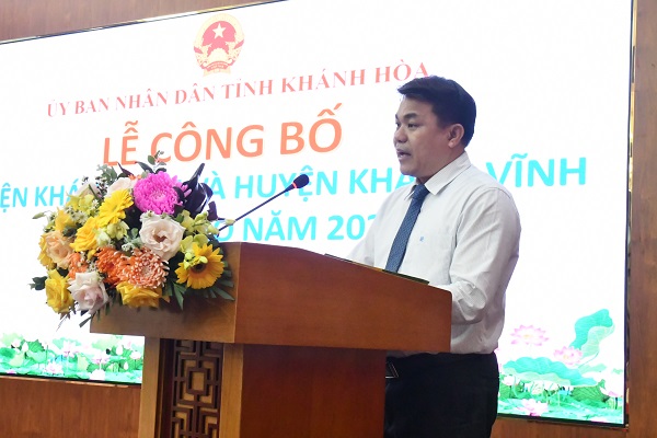 Ông Nguyễn Duy Quang- Giám đốc sở Nông nghiệp và Môi trường phát biểu