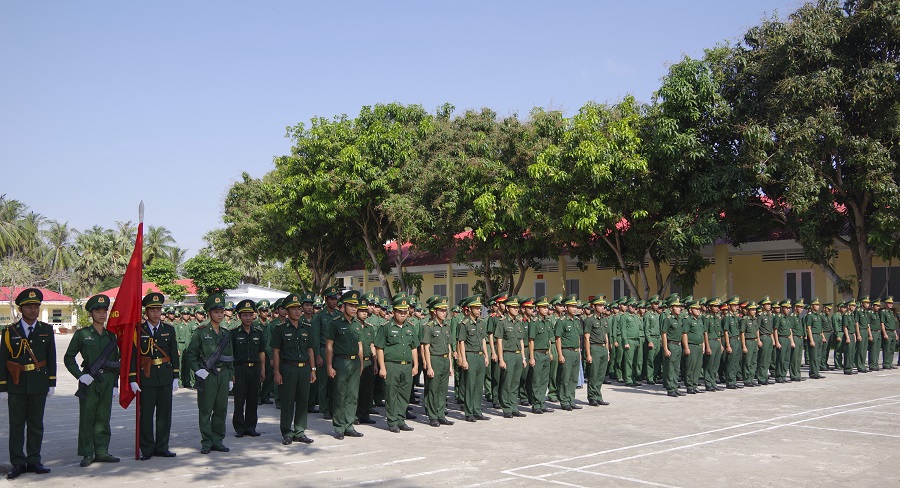 Quang cảnh Lễ ra quân huấn luyện và khai mạc huấn luyện chiến sĩ mới năm 2025