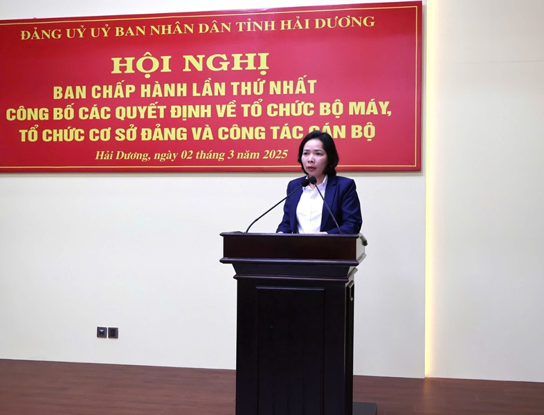 Giám đốc Sở Nội vụ, Trưởng Ban Tổ chức Đảng ủy UBND tỉnh công bố các quyết định