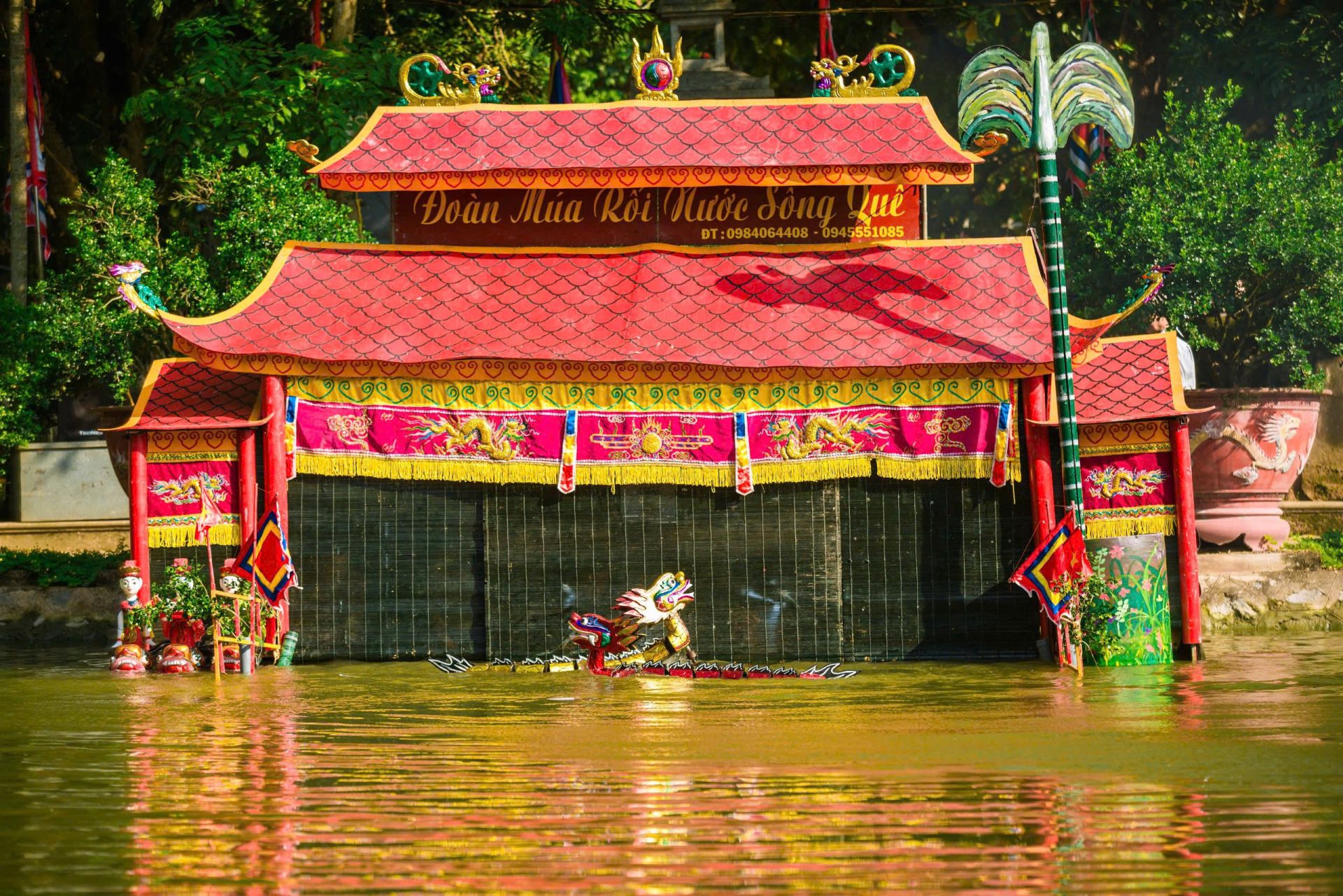 Thuỷ đình là nơi các nghệ nhân sẽ biểu diễn những chương trình múa rối vào các dịp Lễ, tết…