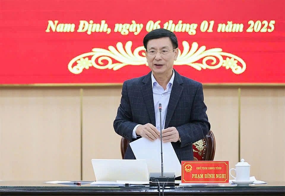 Ngay từ đầu năm 2025, Chủ tịch UBND tỉnh Nam Định, Phạm Đình Nghị đã chỉ đạo Ngay từ đầu năm 2025, Chủ tịch UBND tỉnh Nam Định, Phạm Đình Nghị đã chỉ đạo