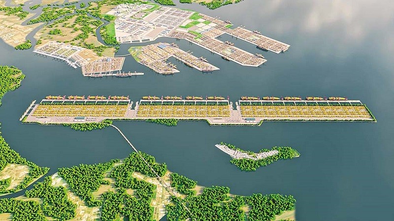 Phối cảnh Dự án cảng trung chuyển quốc tế Cần Giờ