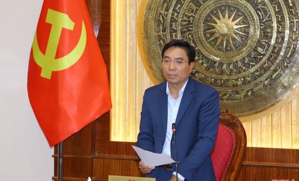 Bí thư Tỉnh ủy Nguyễn Doãn Anh phát biểu kết luận hội nghị.