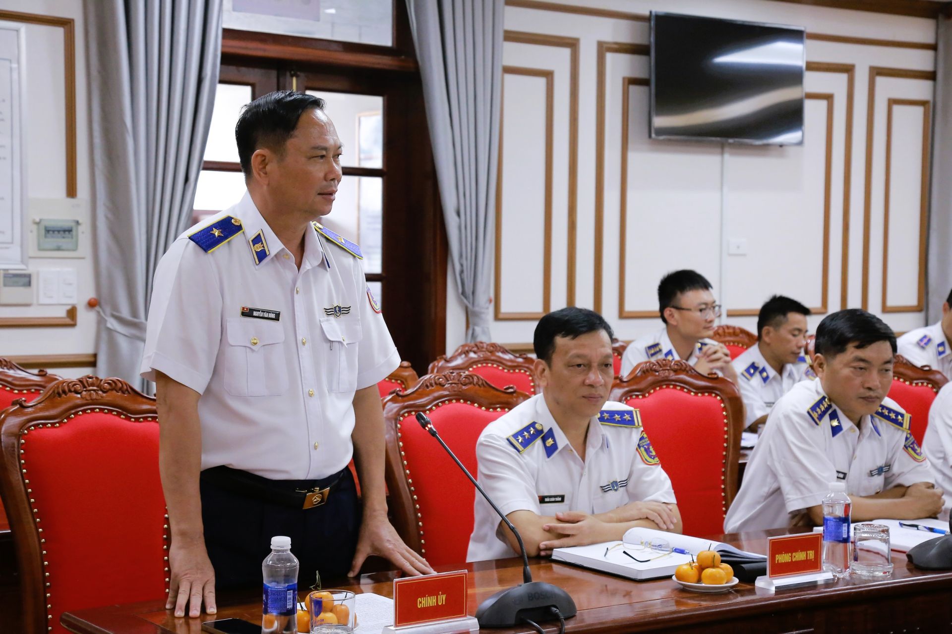 Thiếu tướng Nguyễn Văn Dũng – Bí thư Đảng ủy, Chính ủy Bộ Tư lệnh Vùng phát biểu động viên, chúc mừng Hội phụ nữ