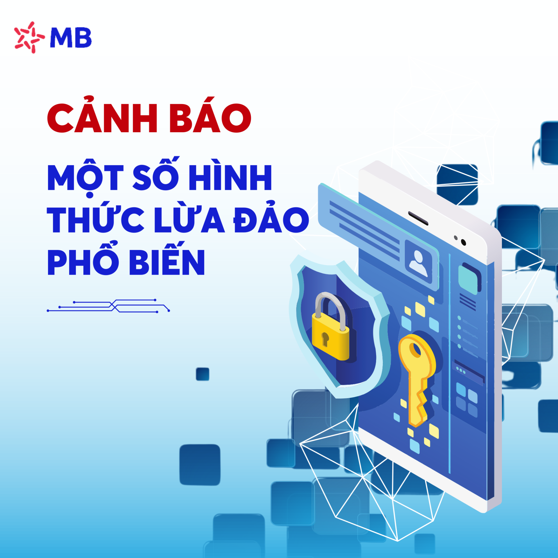 MB cảnh báo các hình thức lừa đảo phổ biến