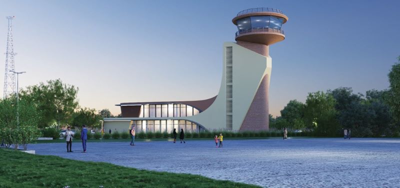 Phương án thiết kế Đài Kiểm soát không lưu Đồng Hới.