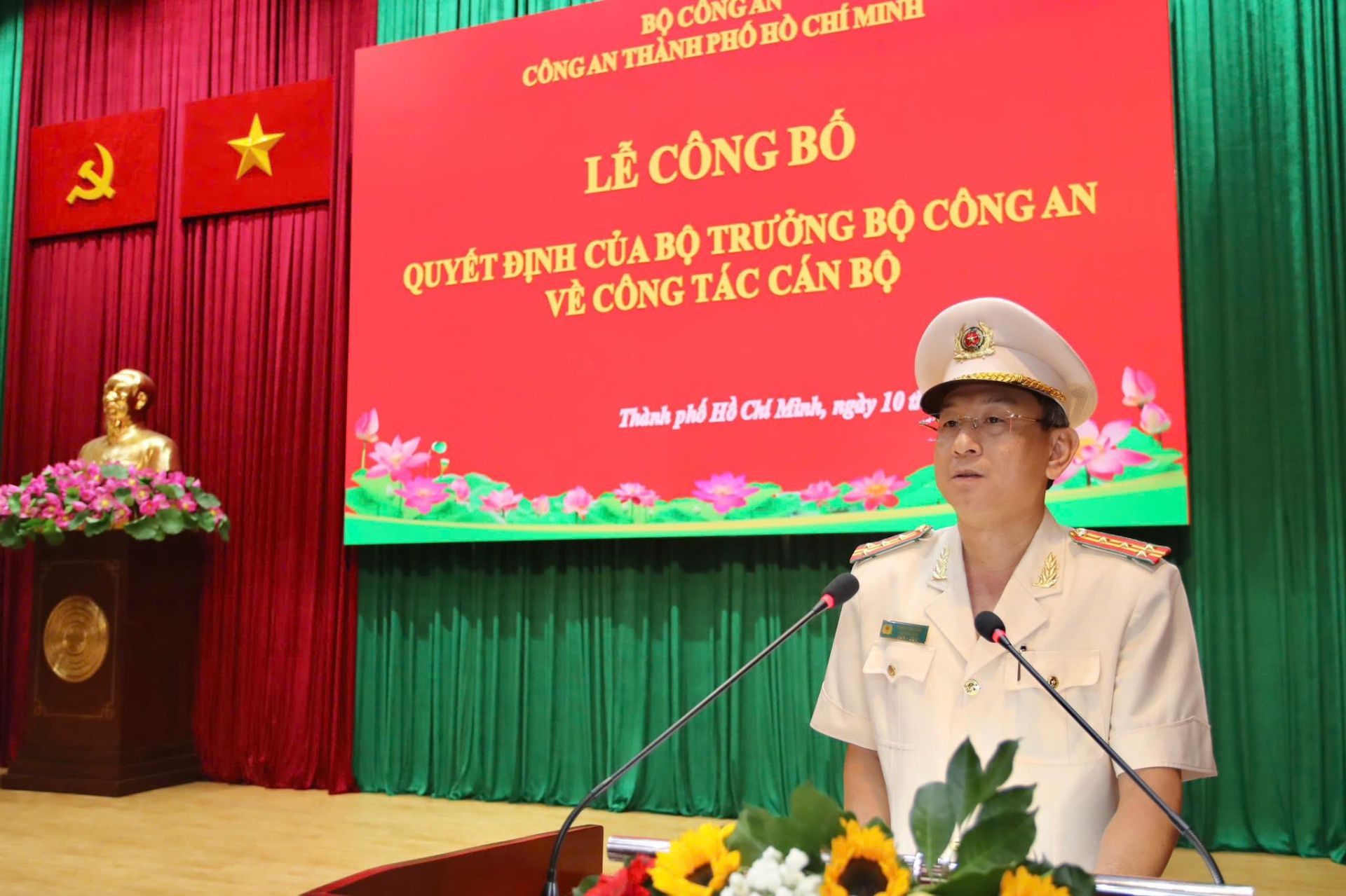 Đại tá Trần Hồng Minh giữ chức vụ Phó Giám đốc Công an TP. Hồ Chí Minh