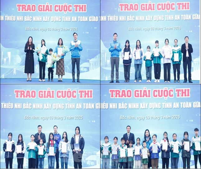 Bí thư và các Phó Bí thư Tỉnh Đoàn Bắc Ninh trao giải cuộc thi.