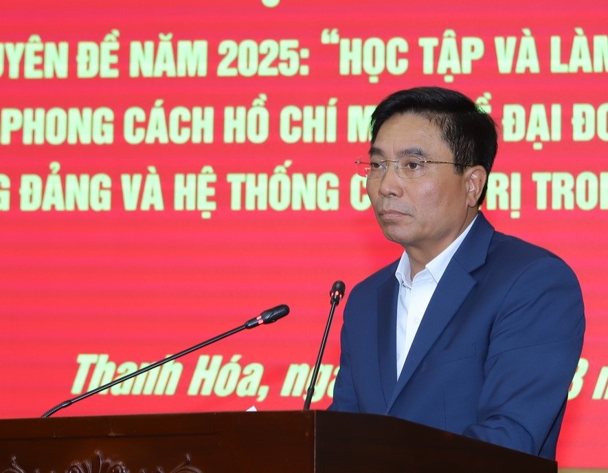 Bí thư Tỉnh ủy Nguyễn Doãn Anh quán triệt, triển khai Kết luận số 128-KL/TW; thông báo số 75-TB/TW và phát biểu kết thúc hội nghị.