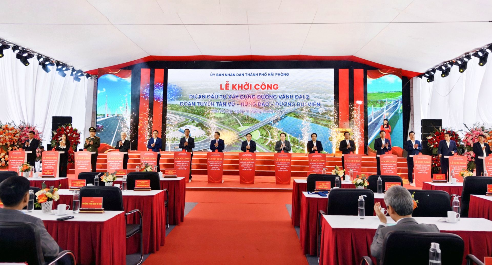 Hải Phòng khởi công dự án đường vành đai 2 đoạn tuyến Tân Vũ – Hưng Đạo – đường Bùi Viện