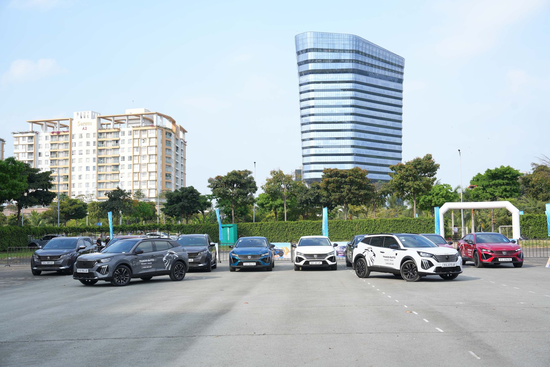 Các mẫu xe Peugeot thế hệ mới phục vụ cho khách hàng trải nghiệm lái thử tại sự kiện