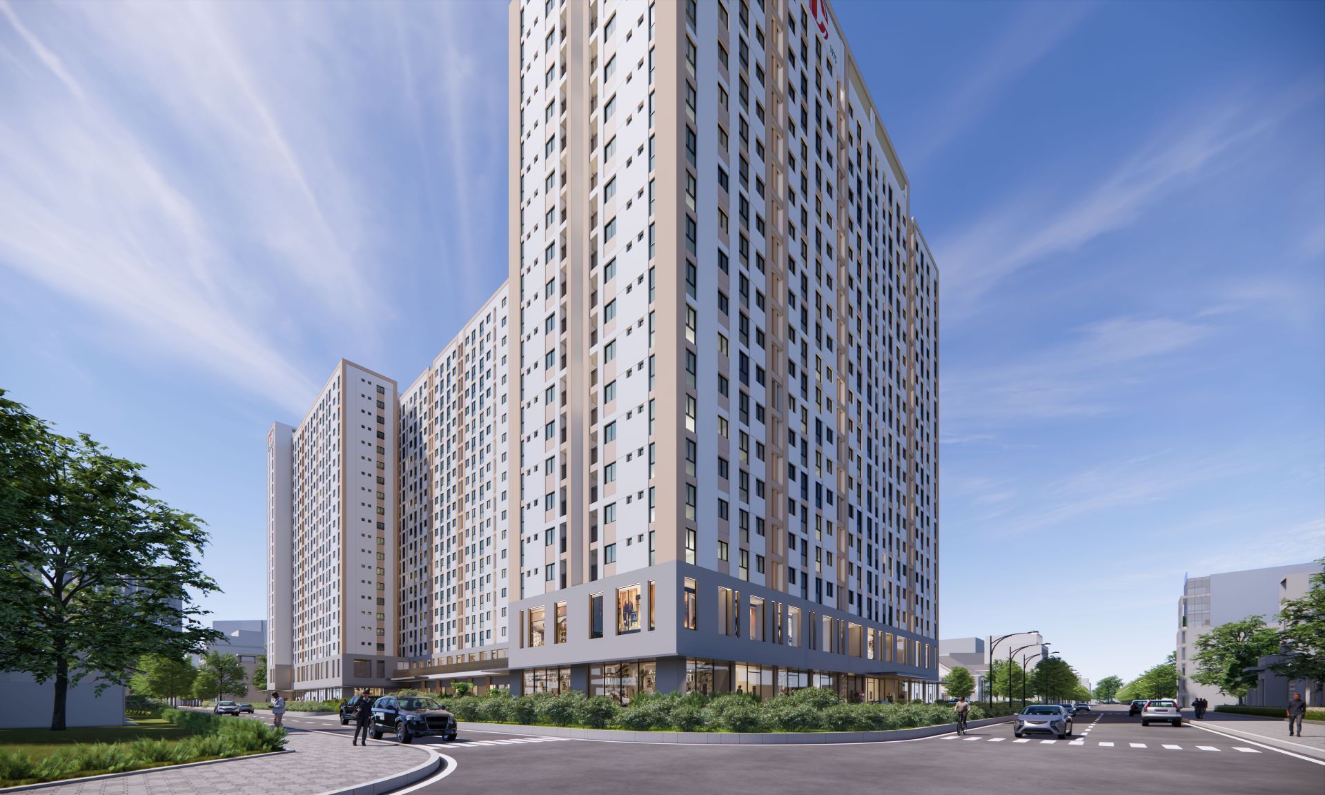 Phối cảnh nhà ở xã hội Long Bình Tân Phối cảnh nhà ở xã hội Long Bình Tân