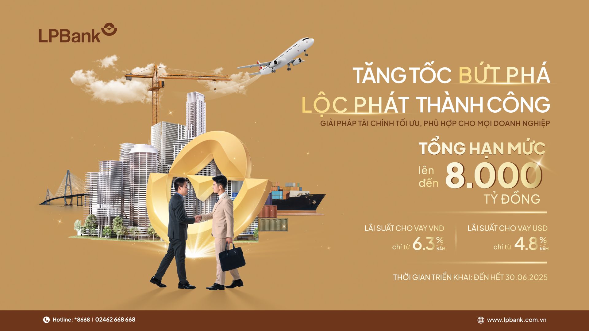 LPBank tung ra thị trường gói vay 8.000 tỷ đồng, lãi suất ưu đãi giảm sâu chỉ từ 4,8%/năm