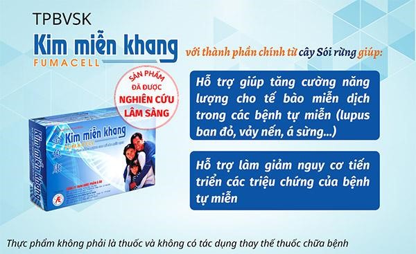 Kim Miễn Khang - Hết ngứa ngáy, sạch vảy da - Tránh xa vảy nến, viêm da, lupus Kim Miễn Khang - Hết ngứa ngáy, sạch vảy da - Tránh xa vảy nến, viêm da, lupus
