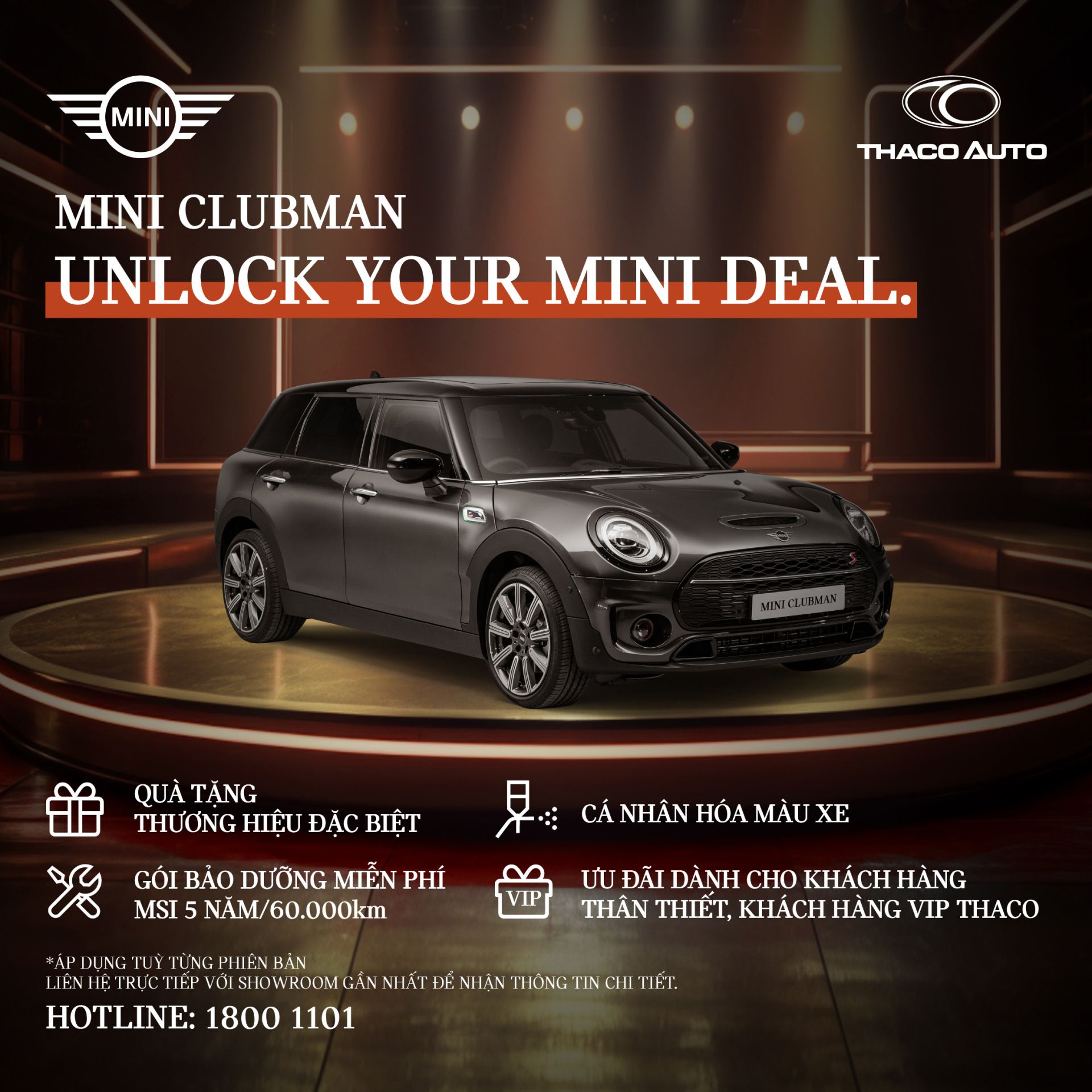 Khách hàng sở hữu MINI Clubman được hưởng nhiều gói ưu đãi, bảo dưỡng chính hãng từ MINI